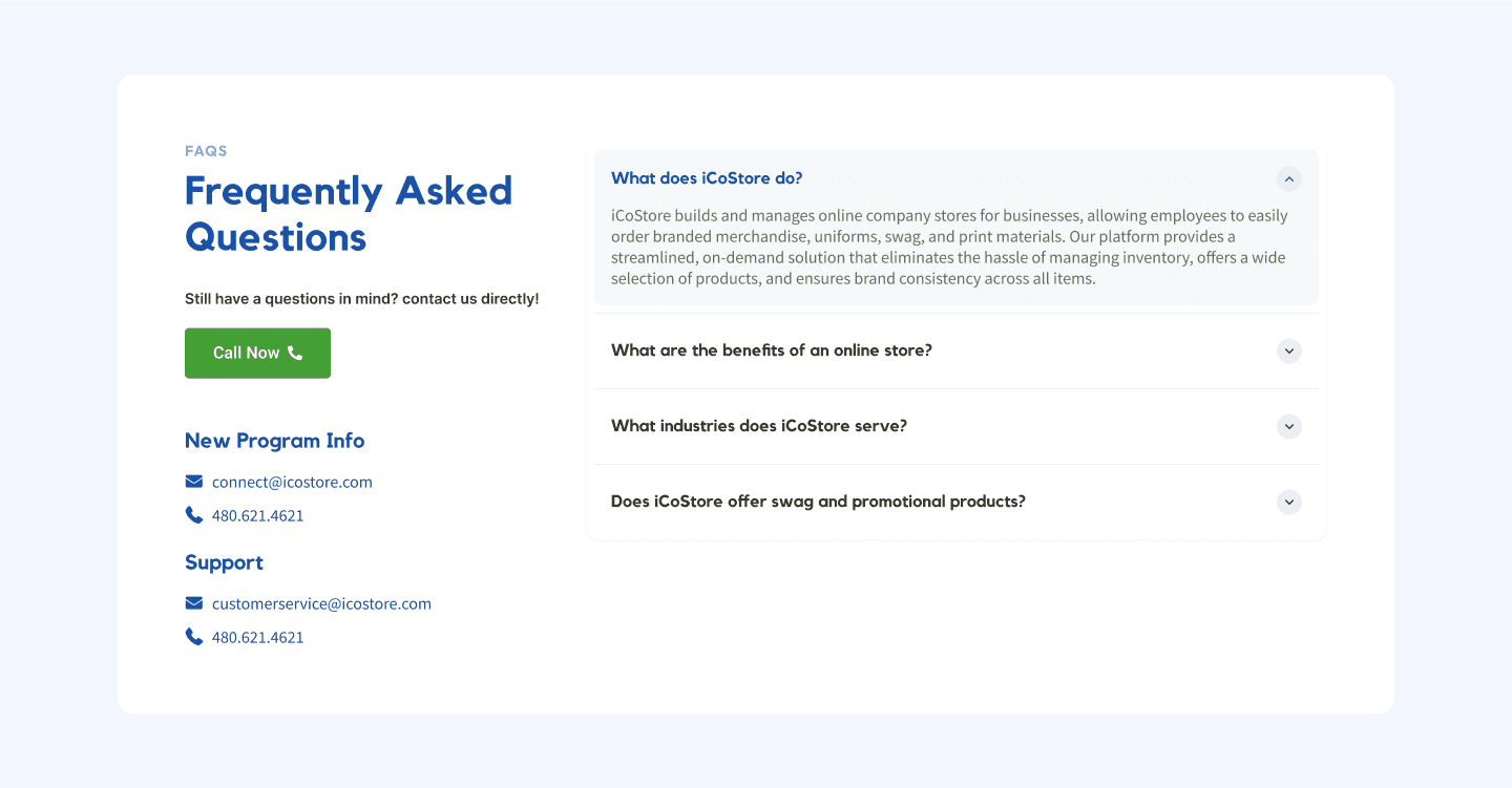 Product Action Block