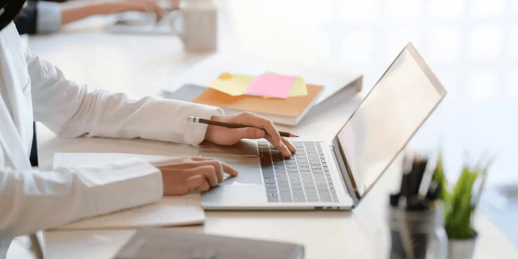 Man working on laptop - Lead Qualification Best Practices