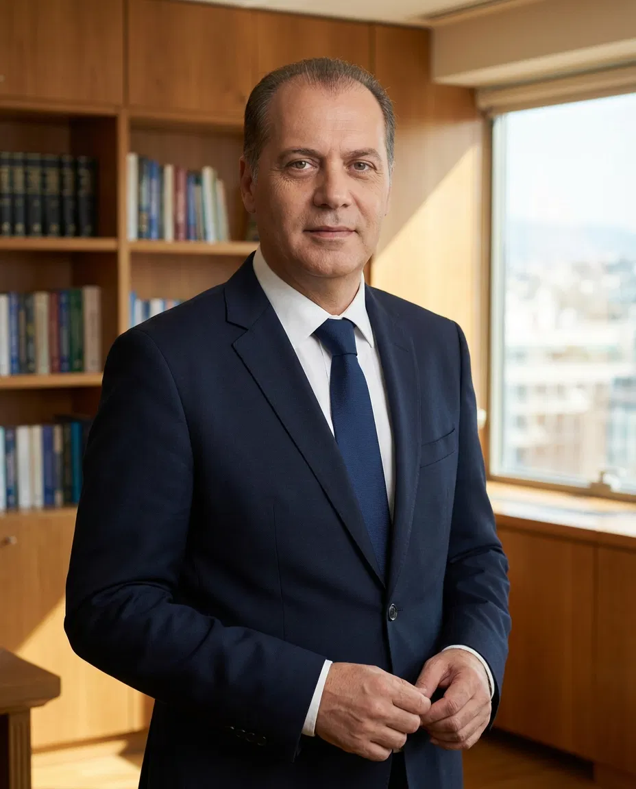 Kyriakos Velopoulos in a neutral political setting.