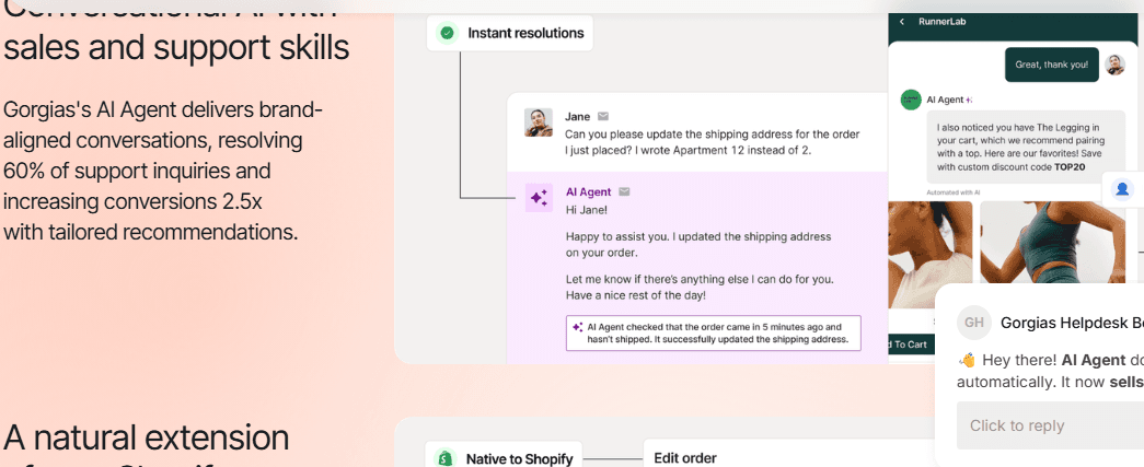 gorgias shopify ai chatbot