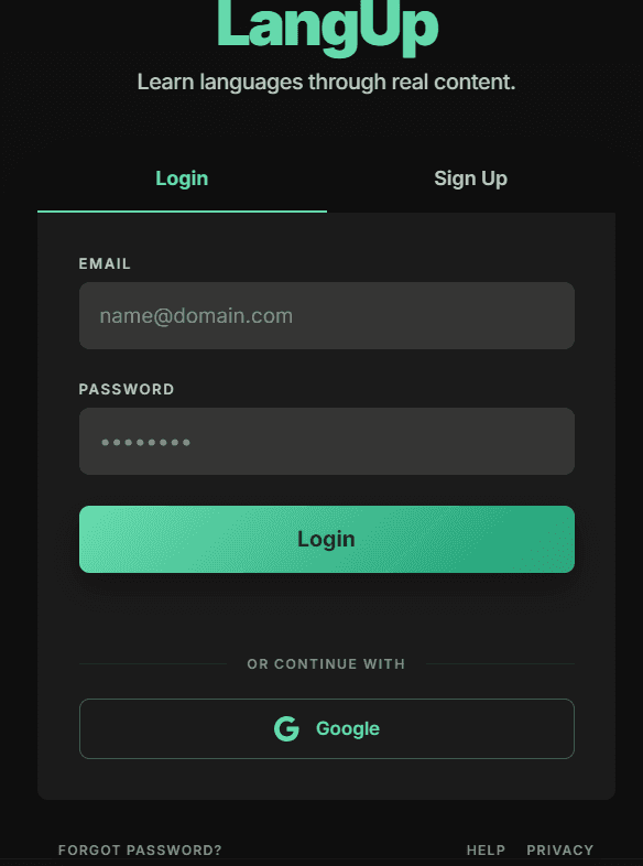Login