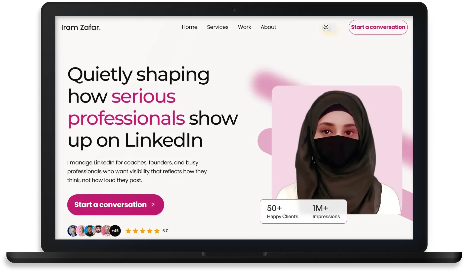 IramZafar Project page hero image