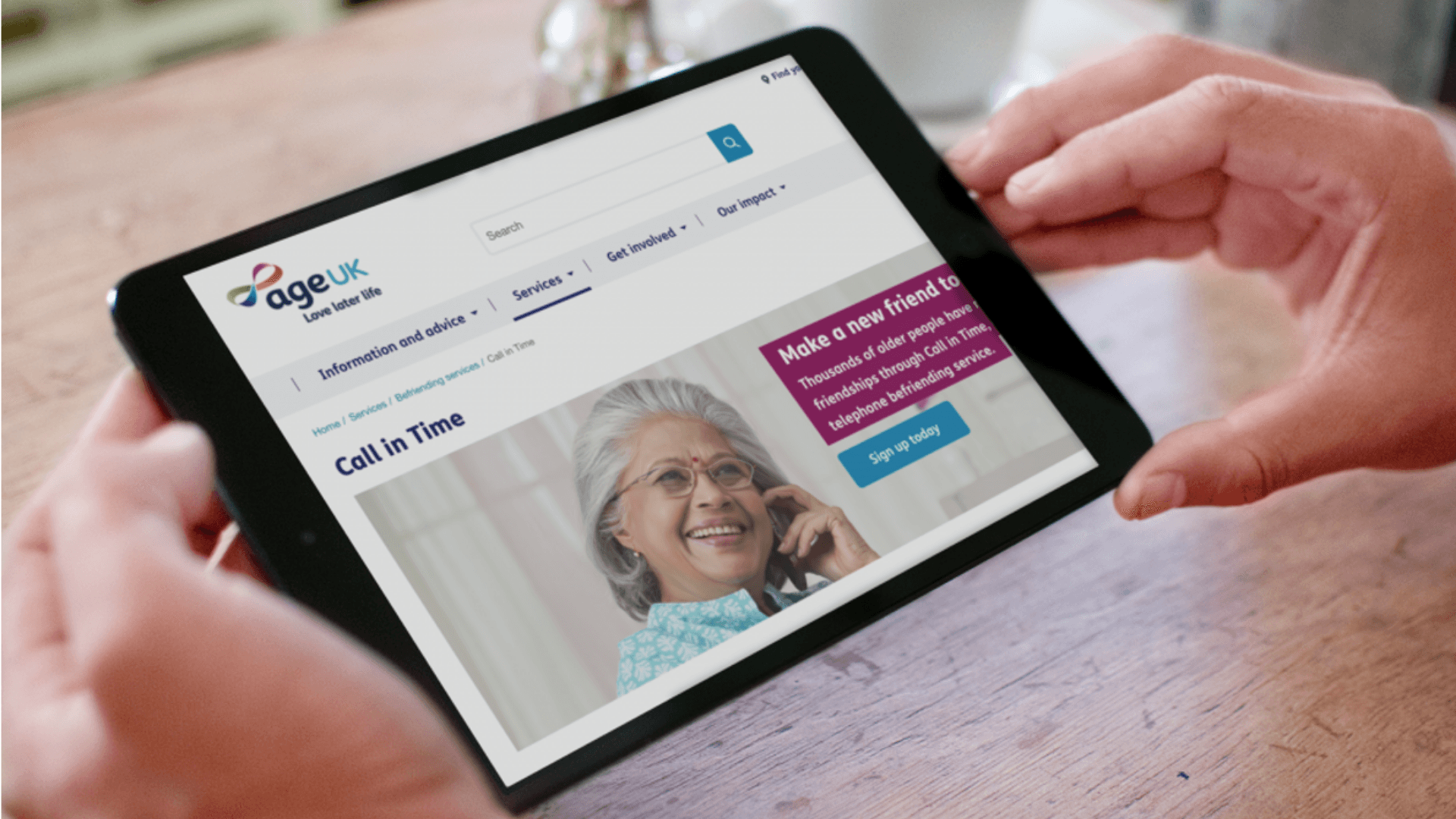 The Age UK website