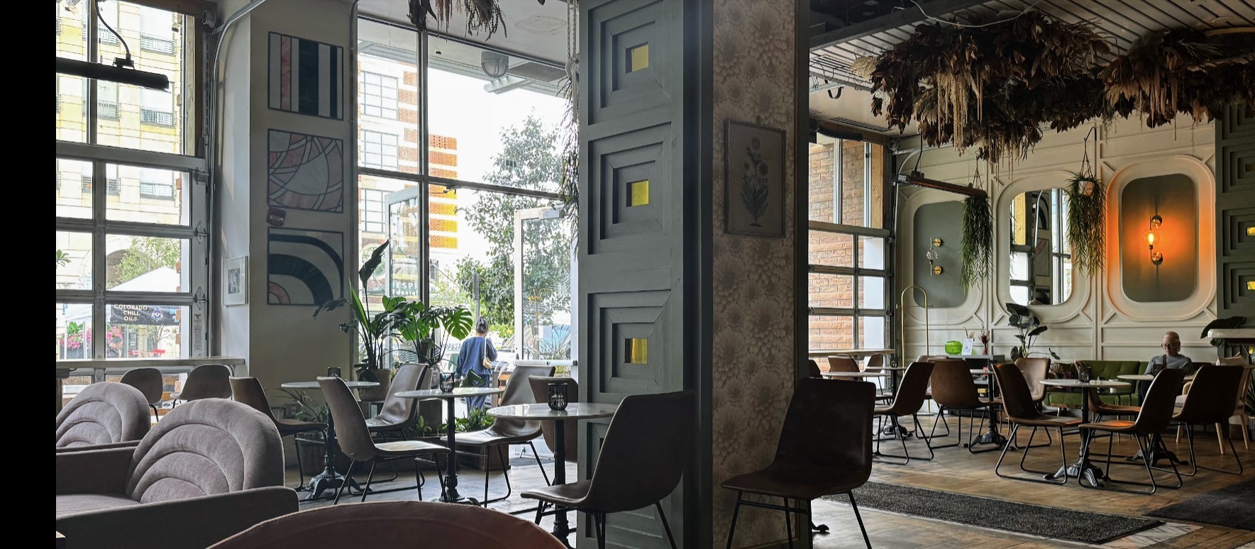 The interior of Hello Darling Little Raven cafe in Denver.