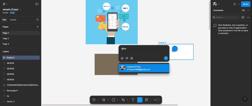 How To Chat In Figma - 1 minute video guide