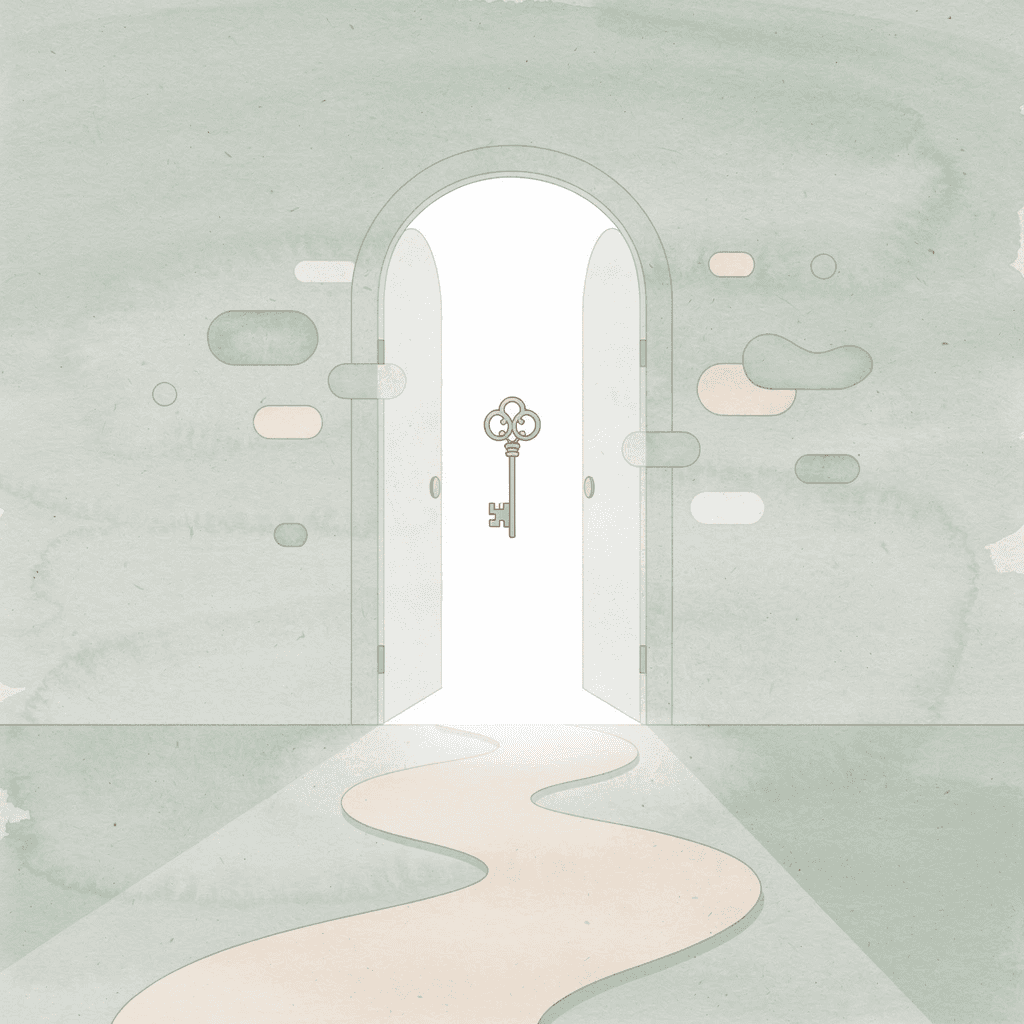 Gateway scene representing the moment filing a first claim opens up new financial opportunities