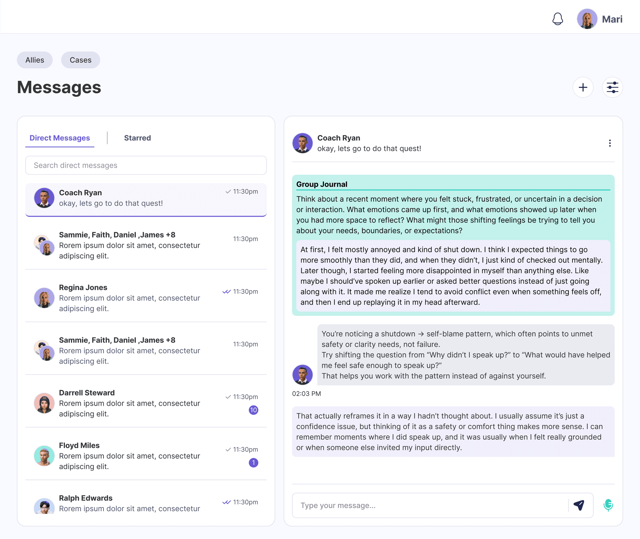 AI-guided reflection: the journal asking a follow-up question