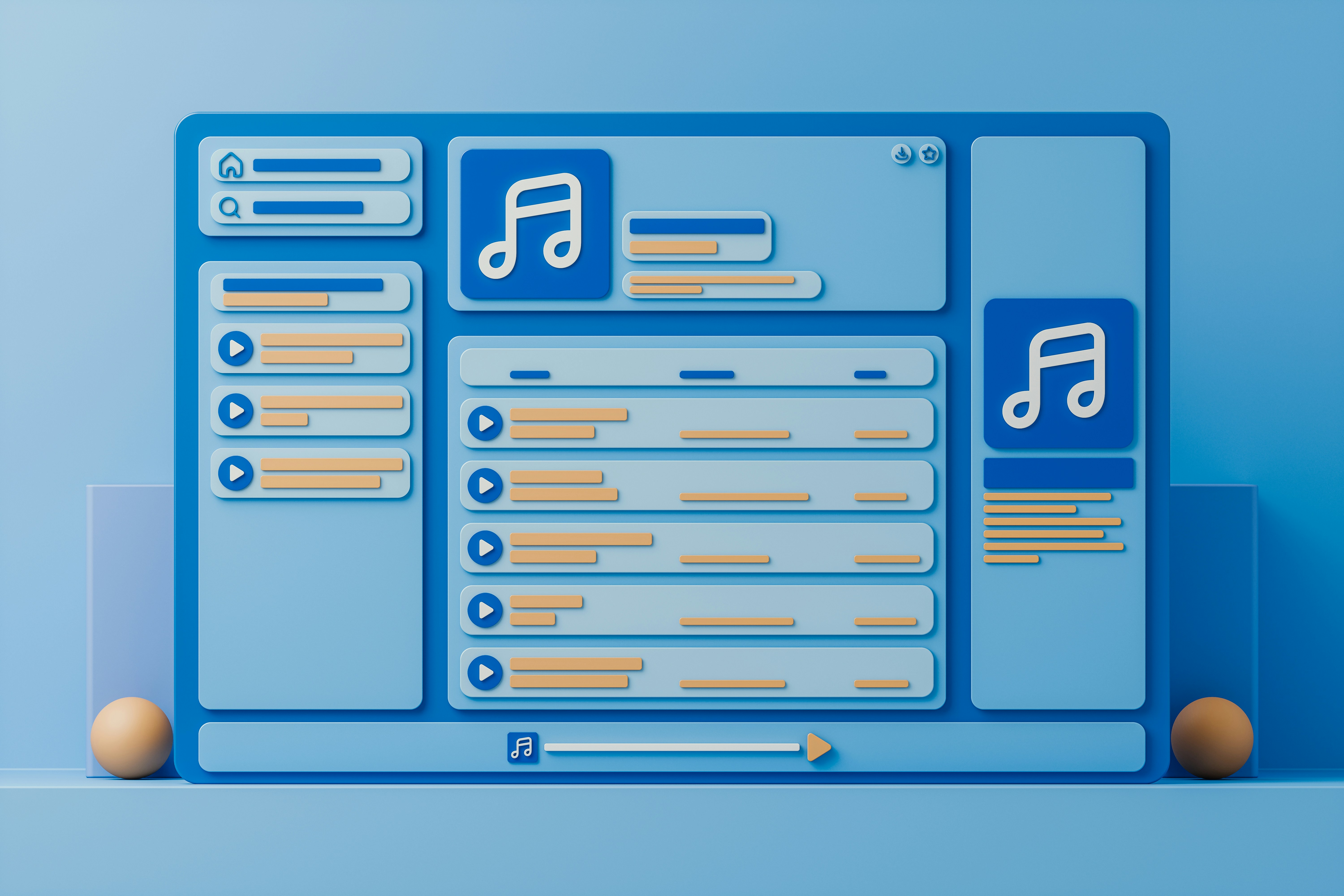 music dashboard statistics