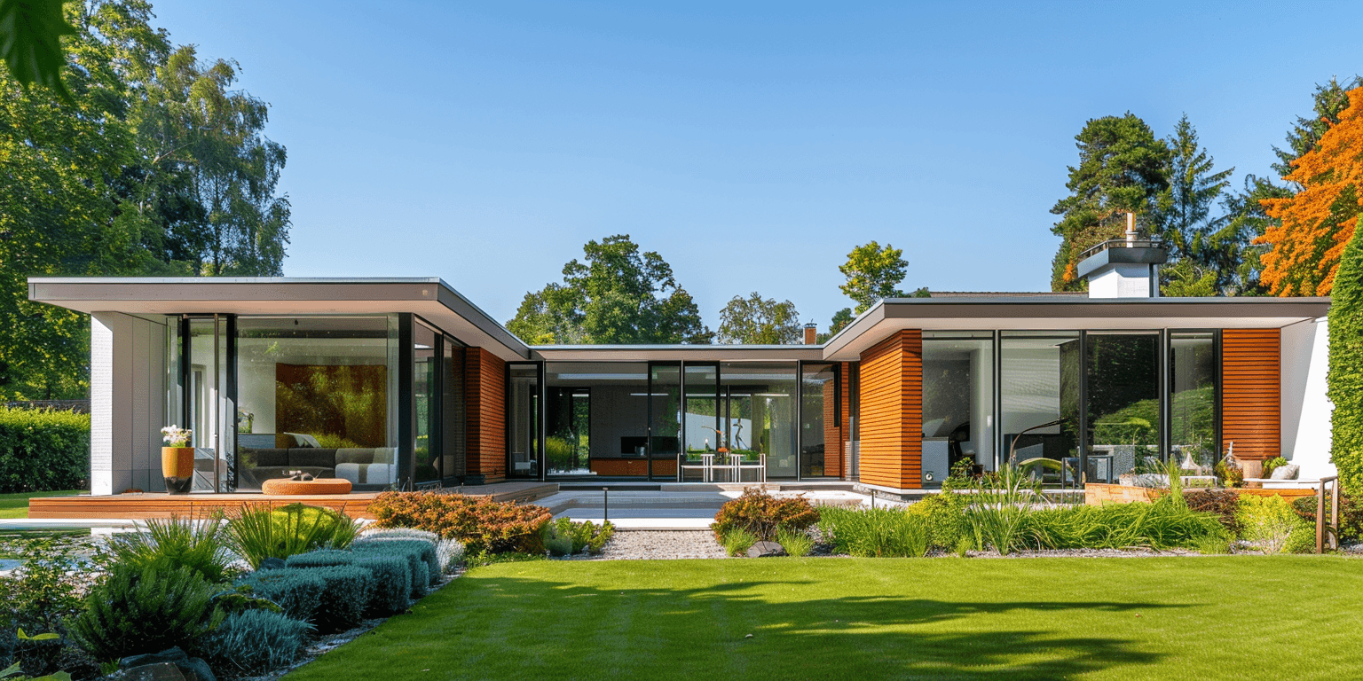 Luxury modern villa with a swimming pool