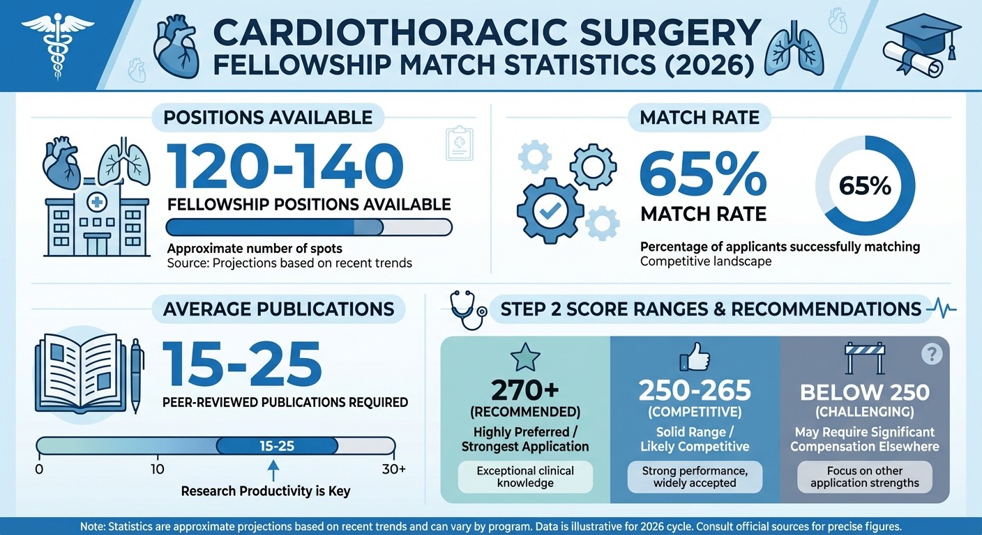 Cardiothoracic Surgery Fellowship Match Statistics 2026 - Key numbers for competitive applications