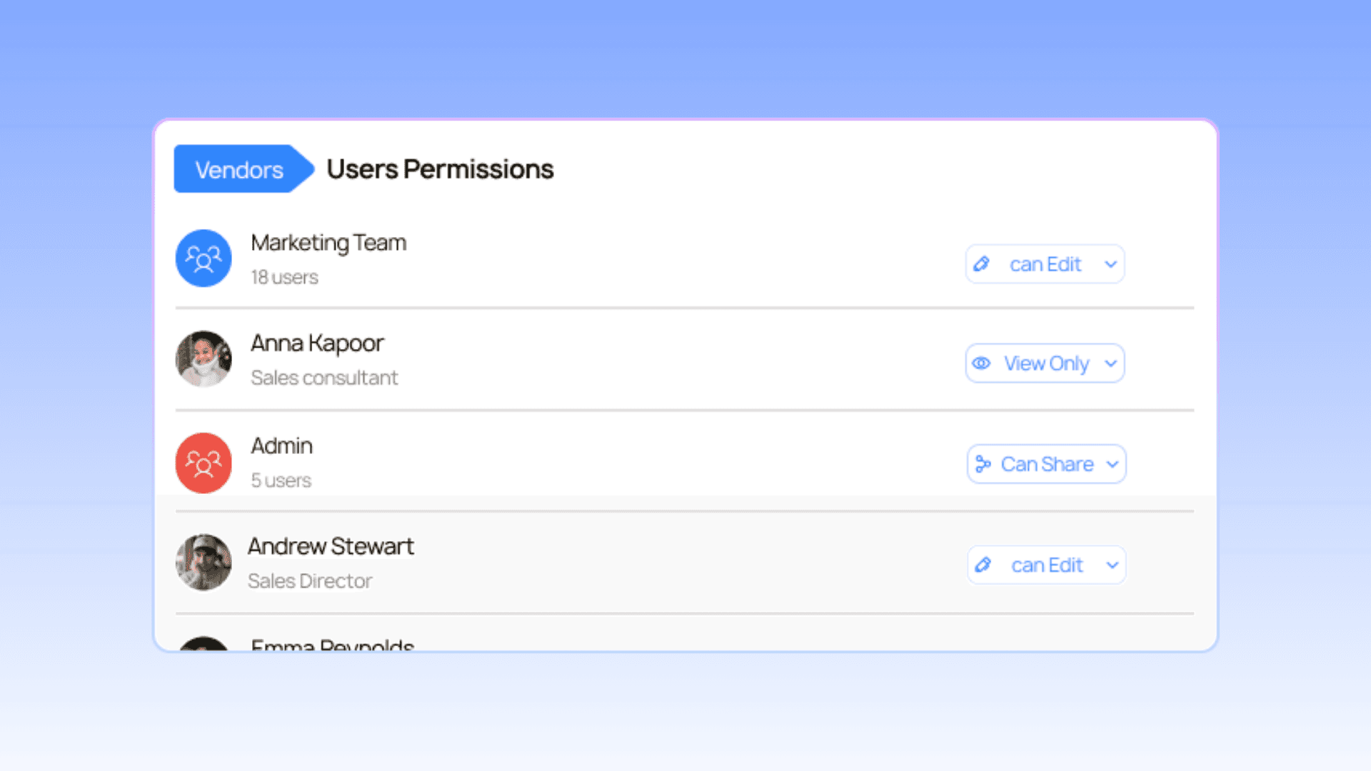 Define which fields can be accessible