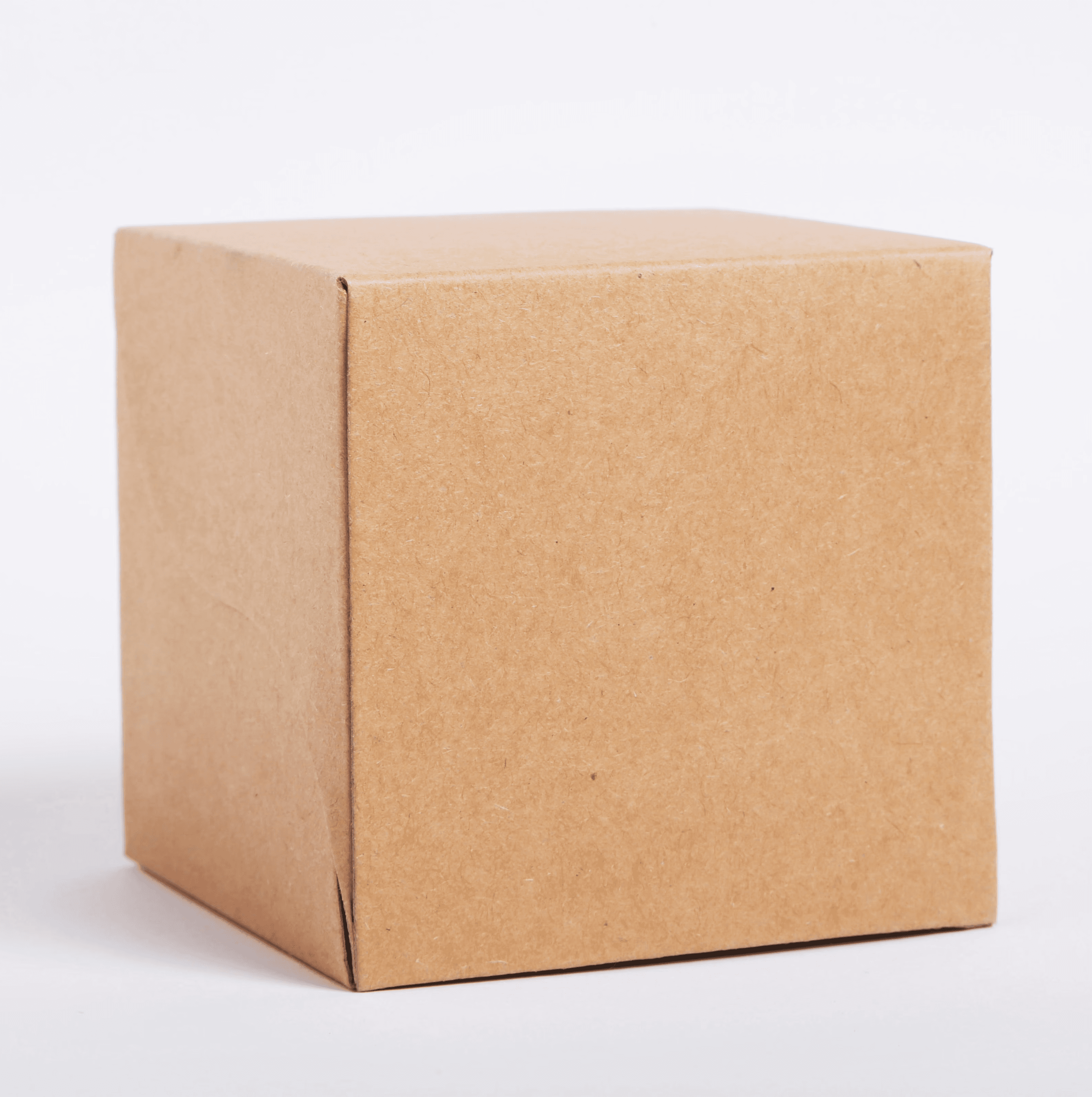 a brown box with a white background