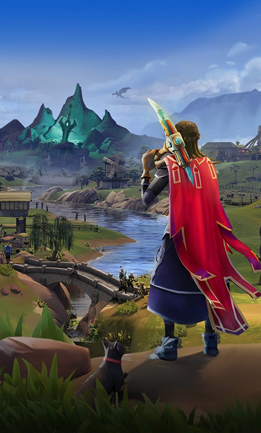 adventurer looking over Gielinor