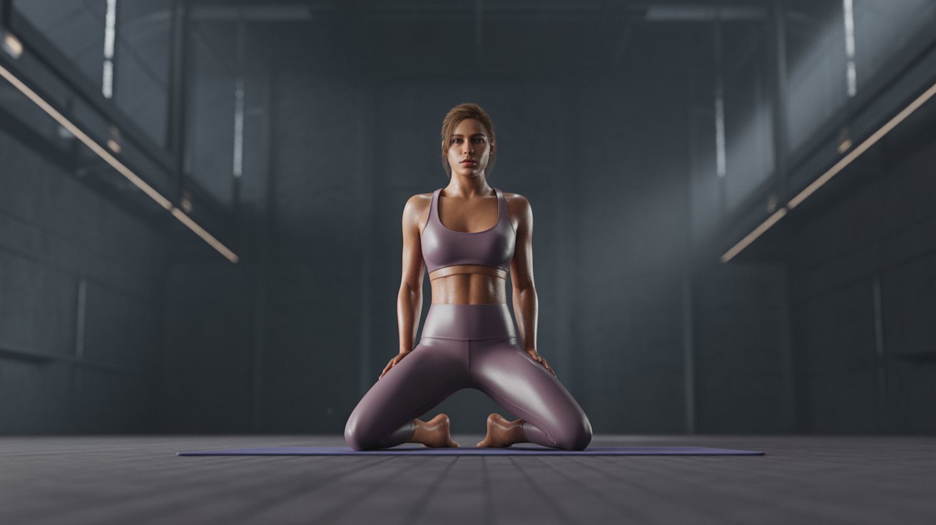 woman on yoga mat