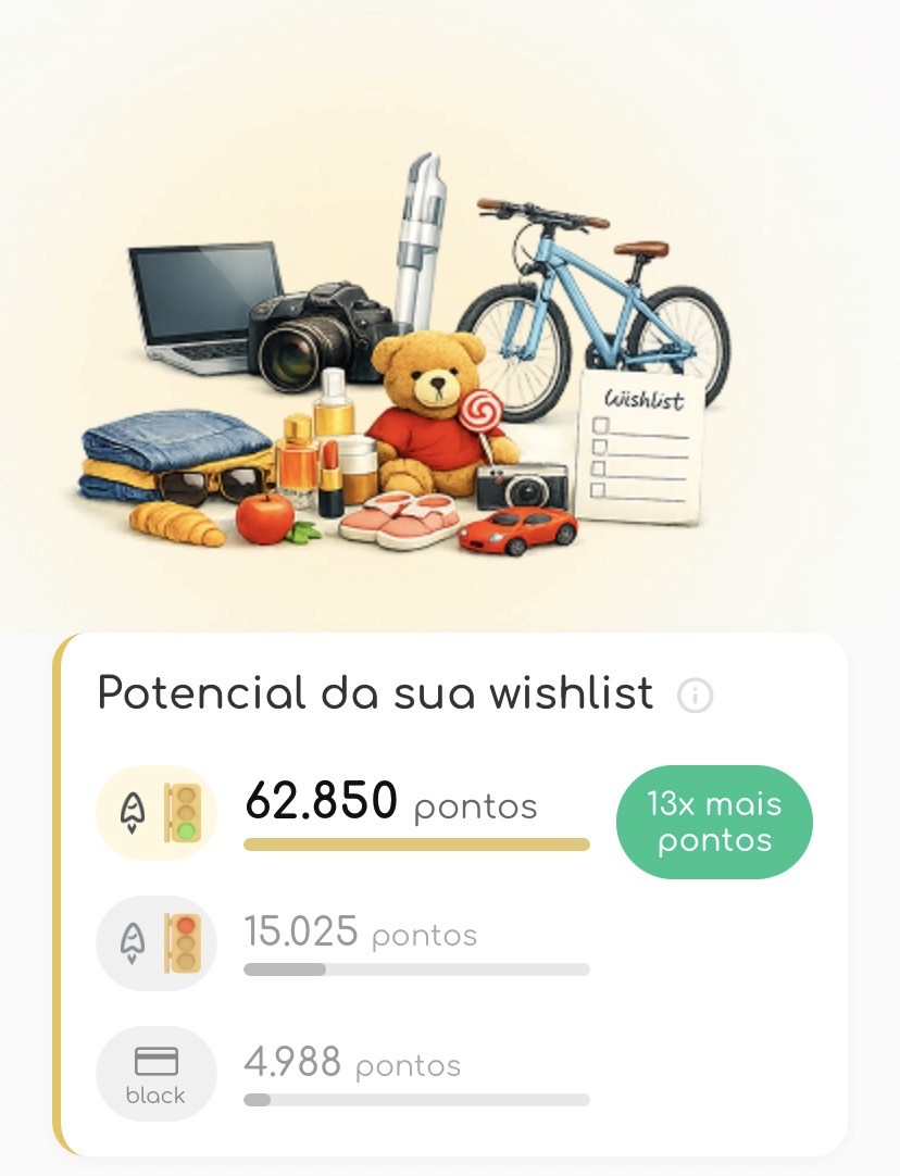 Tela do app AceleraPontos mostrando lojas favoritas e ofertas personalizadas com acúmulo de pontos e milhas. Destaque para parceiros como Adidas e Beleza na Web com até 10 pontos por real, incentivando compras online que geram mais pontos para viajar.