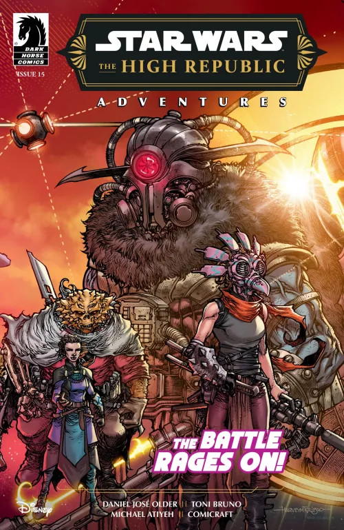 High Republic Adventures 15 cover image featuring Marchion Ro and a cast of Nihil characters 