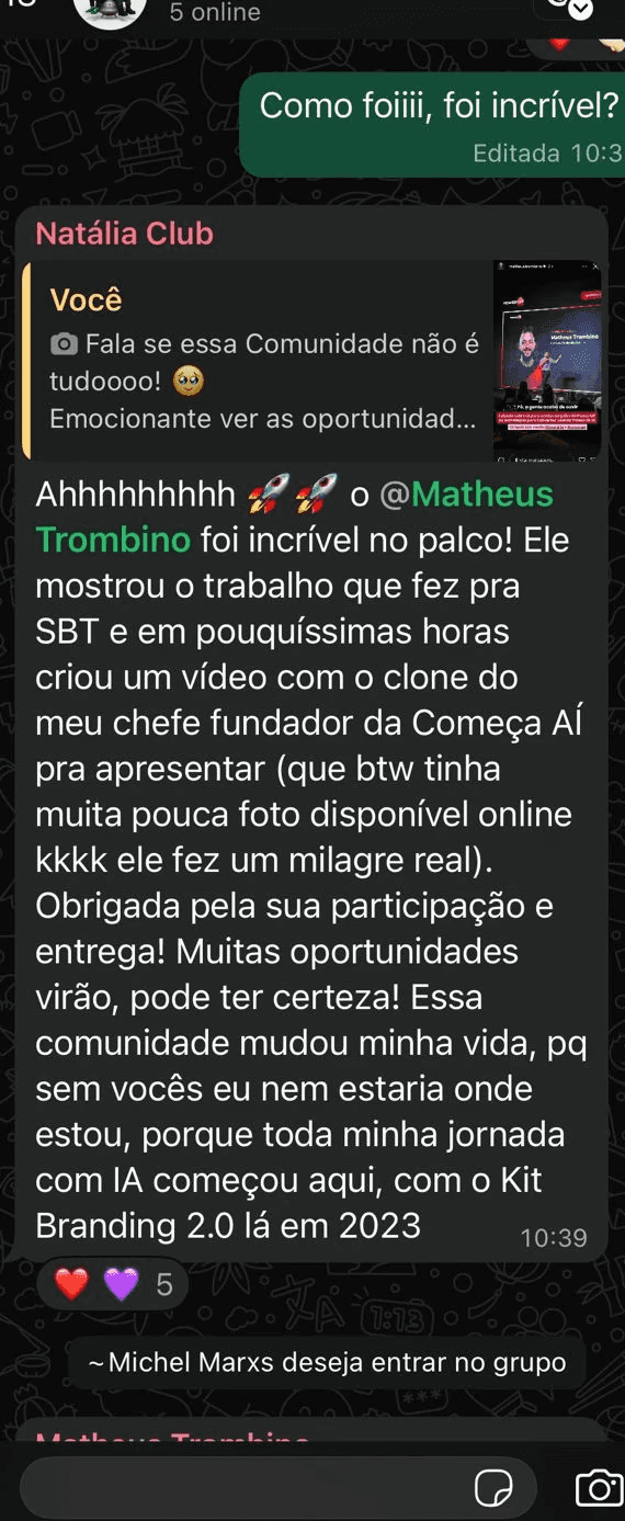 Woman talking to a Man using Mic