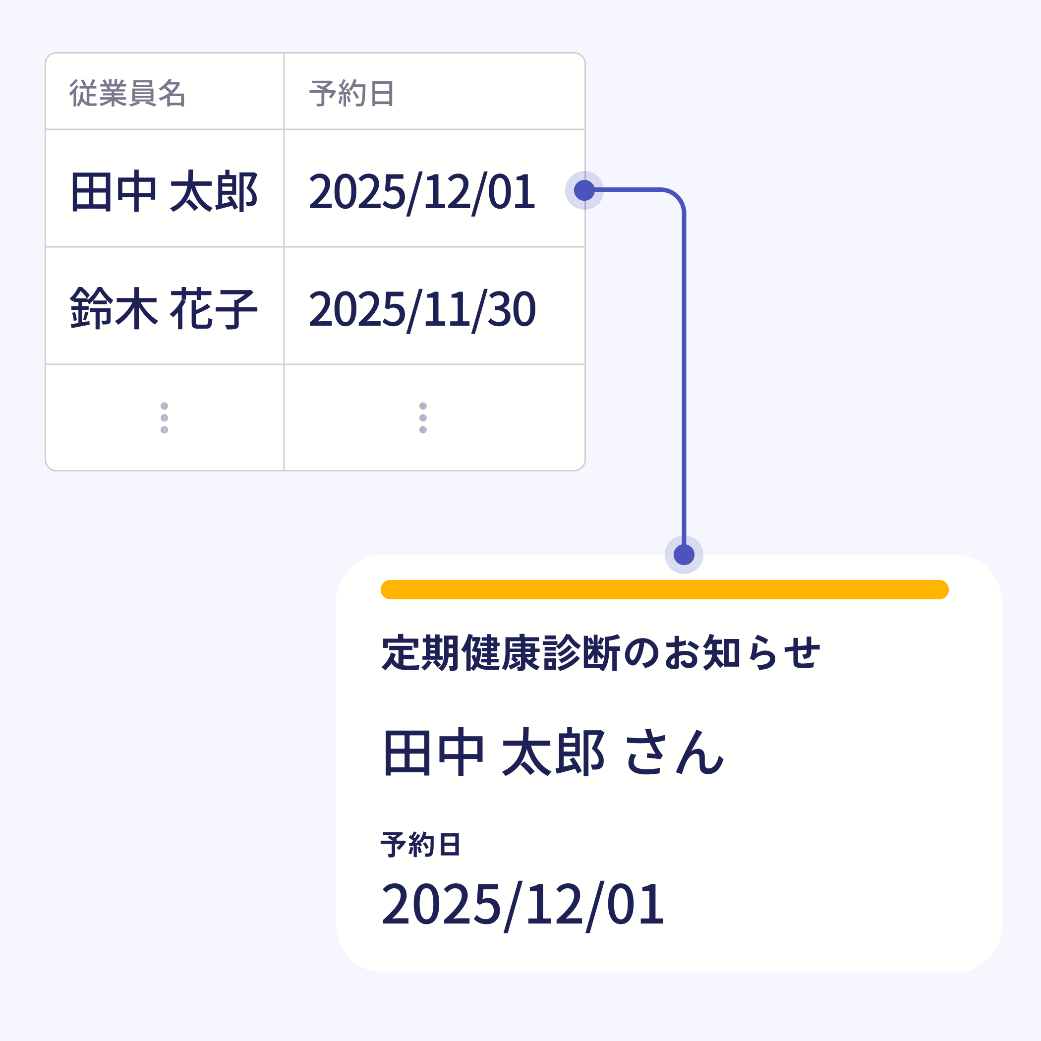 健康診断のお知らせの画像