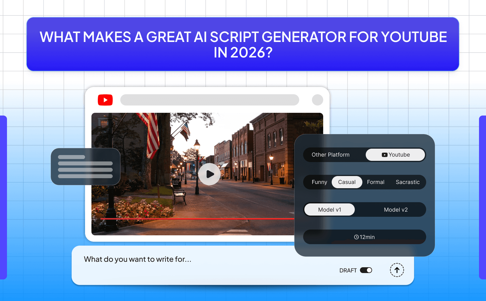What Makes A Great AI Script Generator For YouTube In 2026?