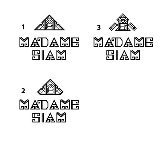 MADAME SIAM logo draft by Suzaku Productions