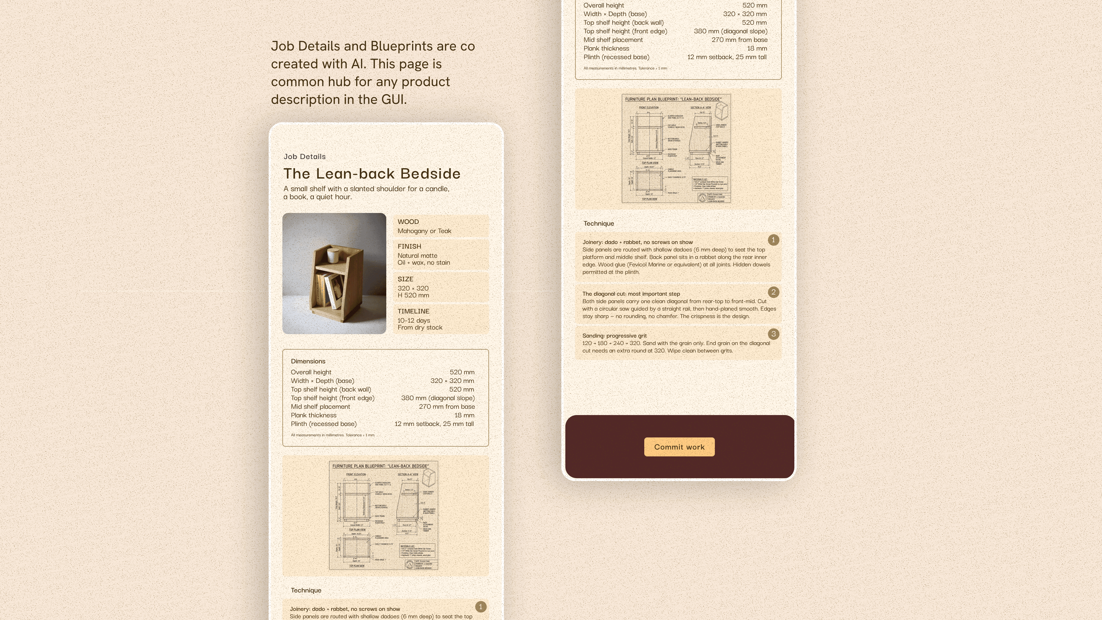 Job Details Listing