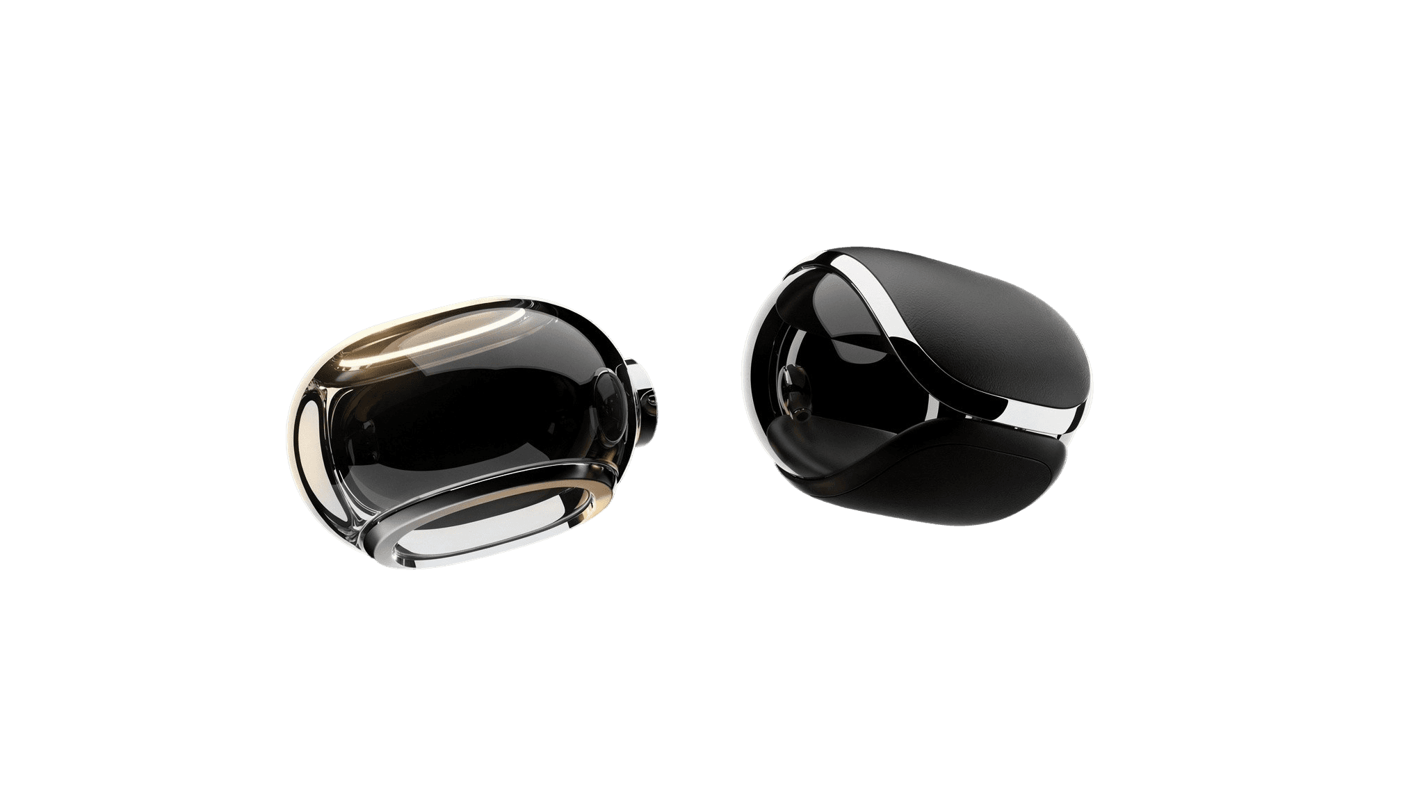 Two Dark Glas sphere for background