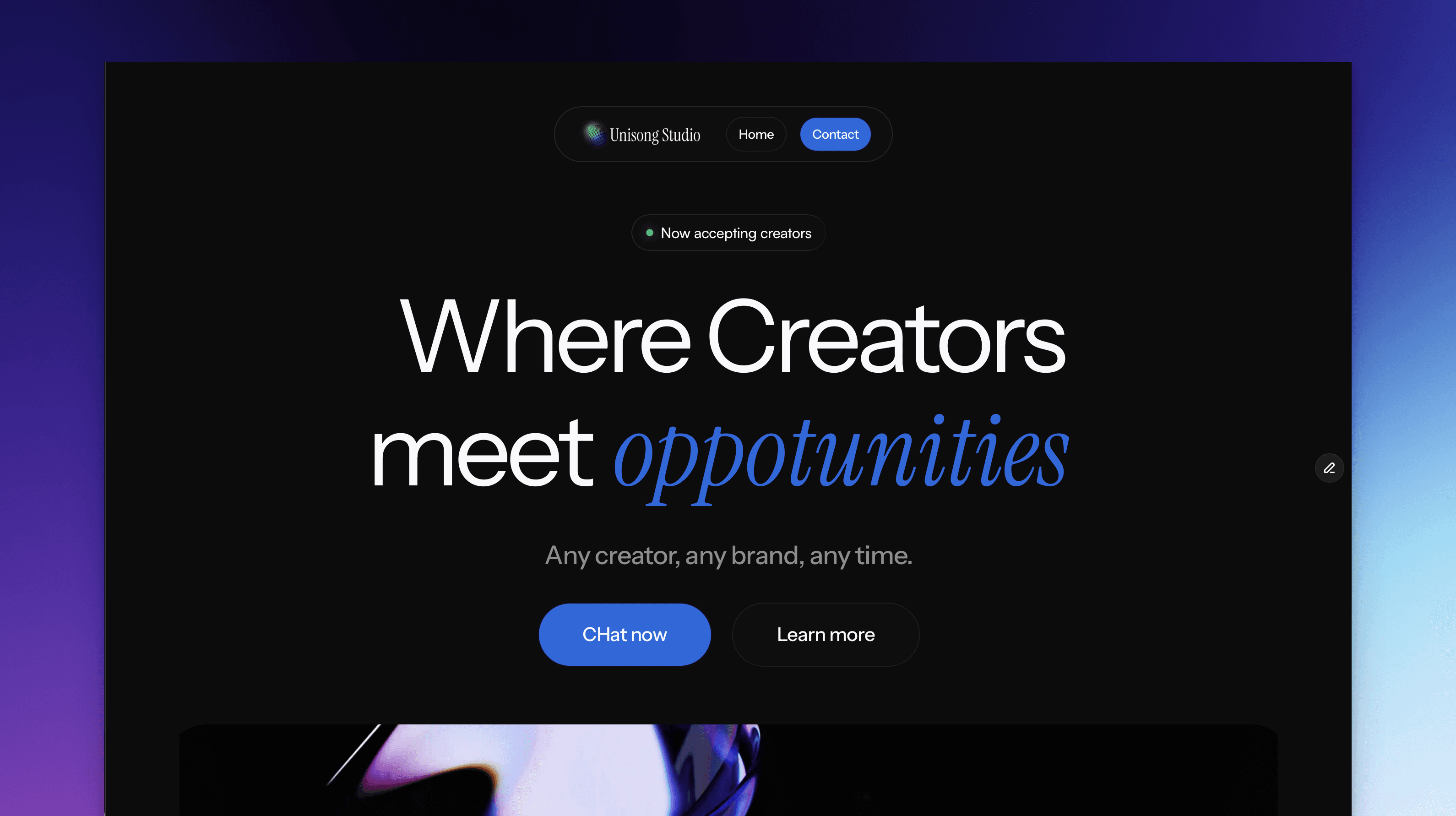 UniSong creator marketing team group photo