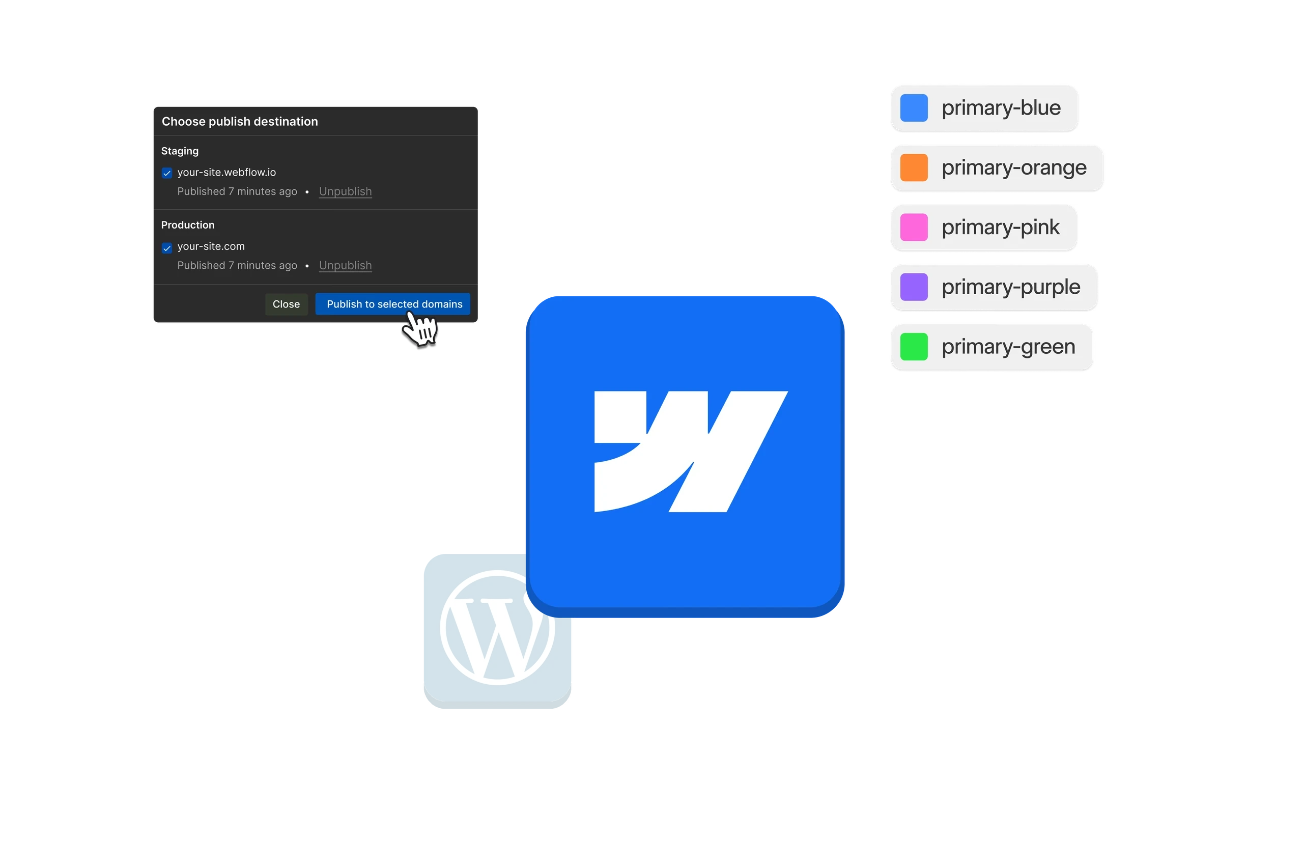 Why Webflow Hero Graphic