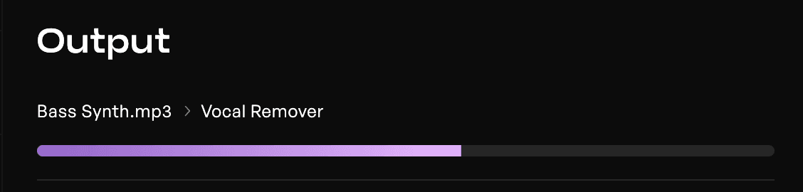 Loading screen of the Kits AI vocal remover