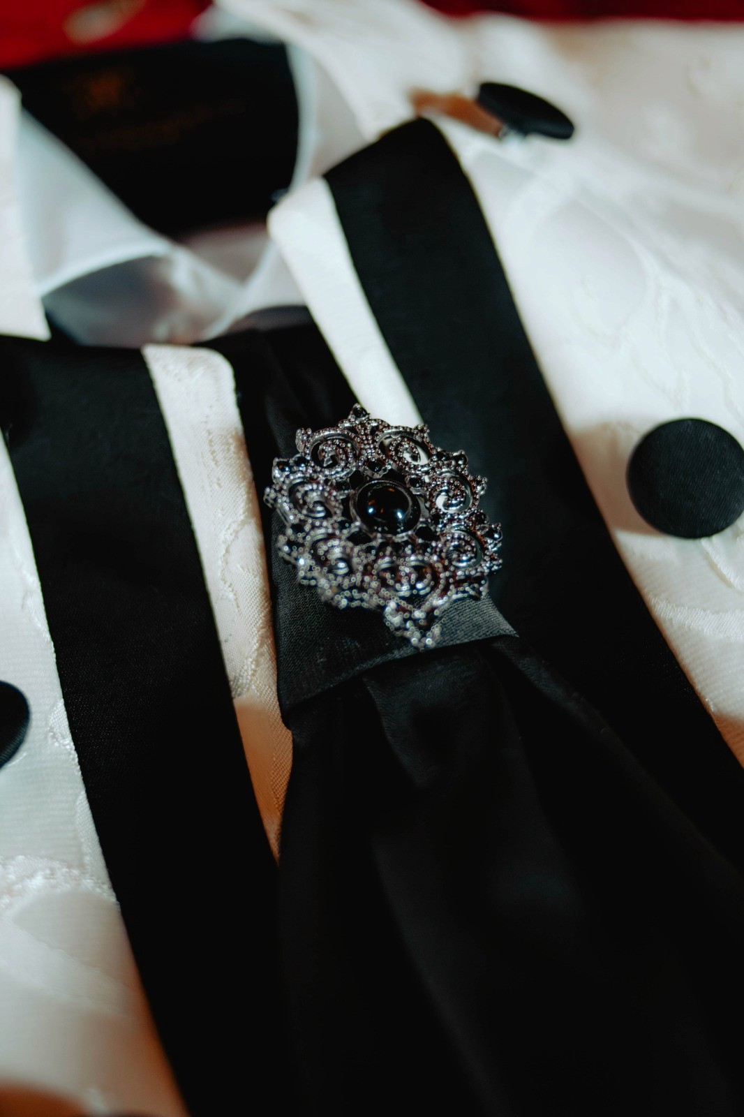 Detail shot highlighting skin texture and cinematic tones