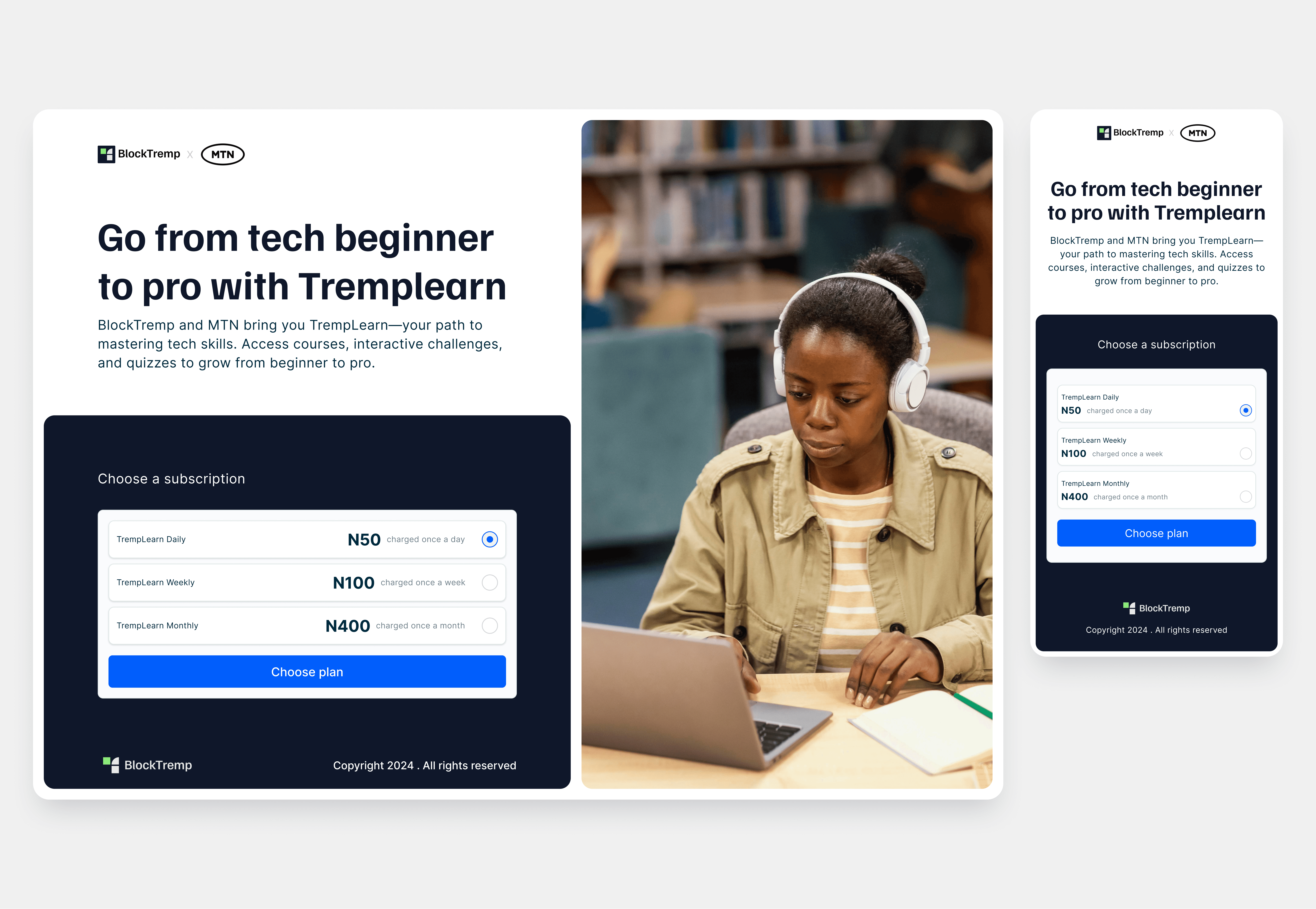 Designing TrempLearn; A Co-Branded Learning Experience with MTN Nigeria 1