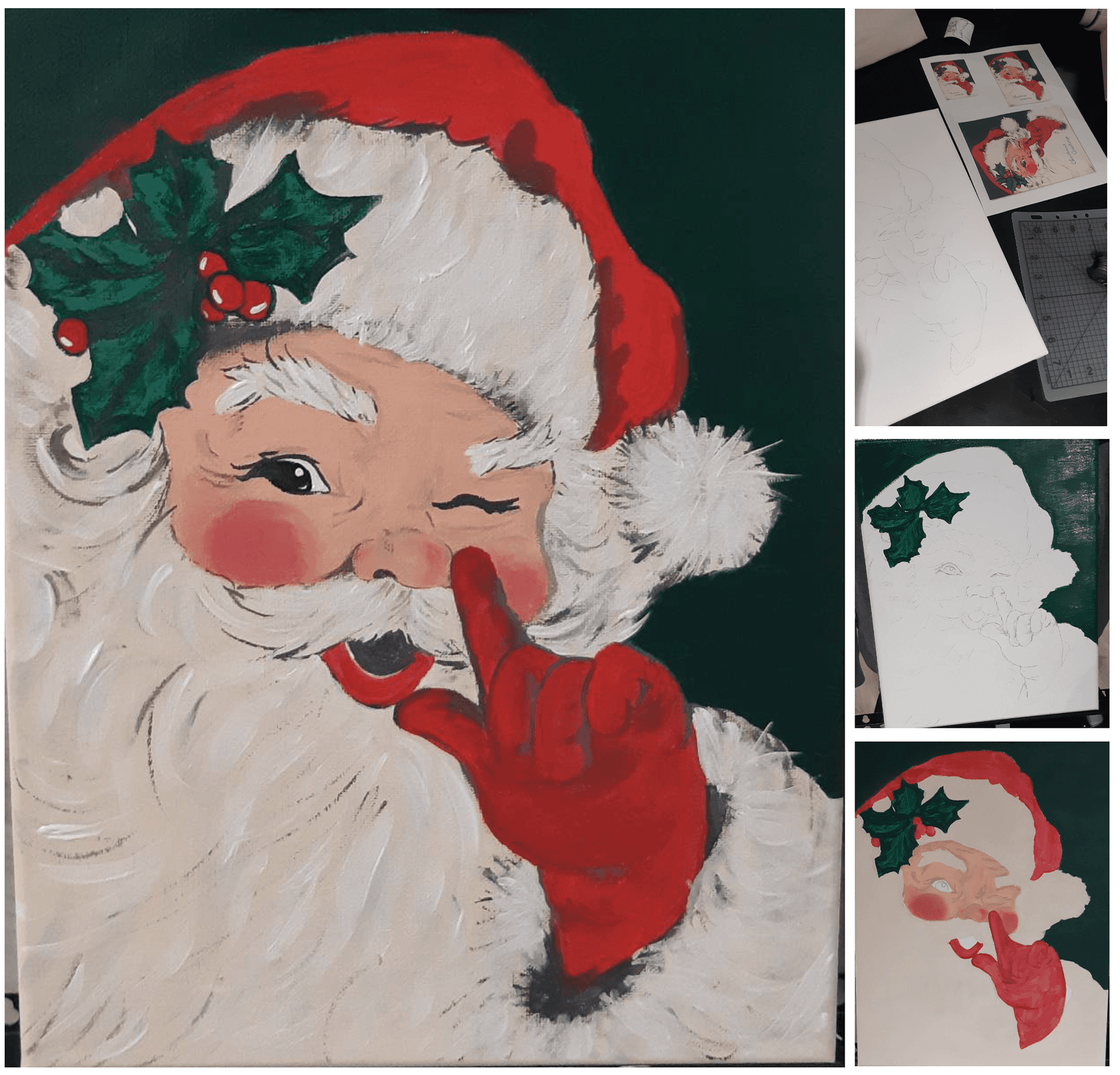 Santa Painting