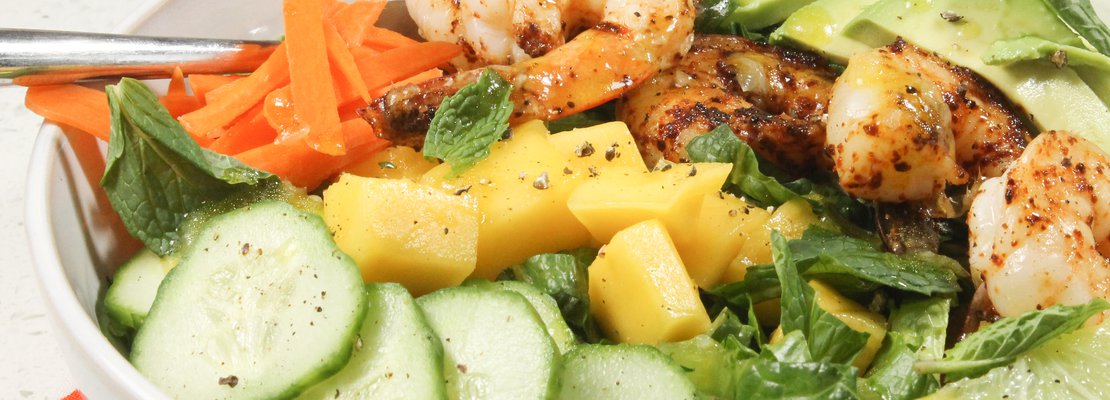 shrimp mango salad
