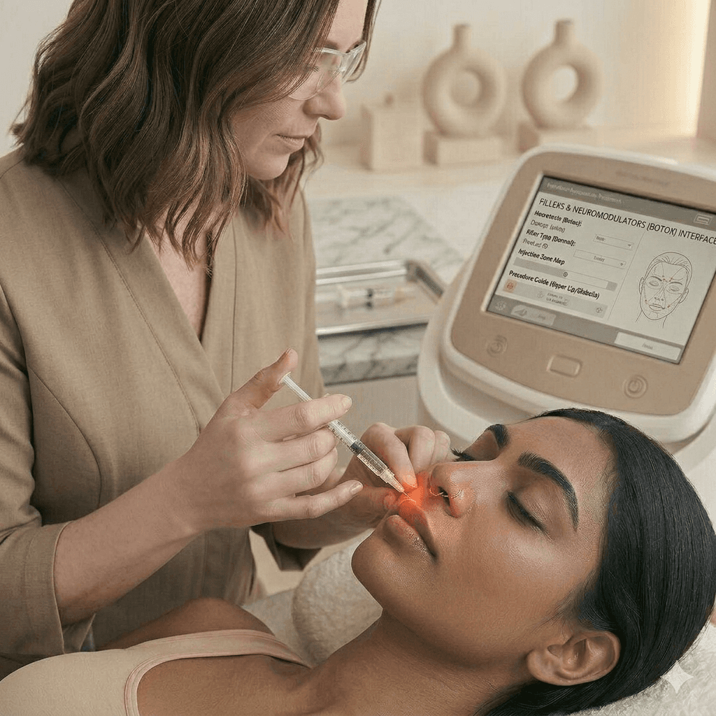 Hydrafacial Treatment Being Performed