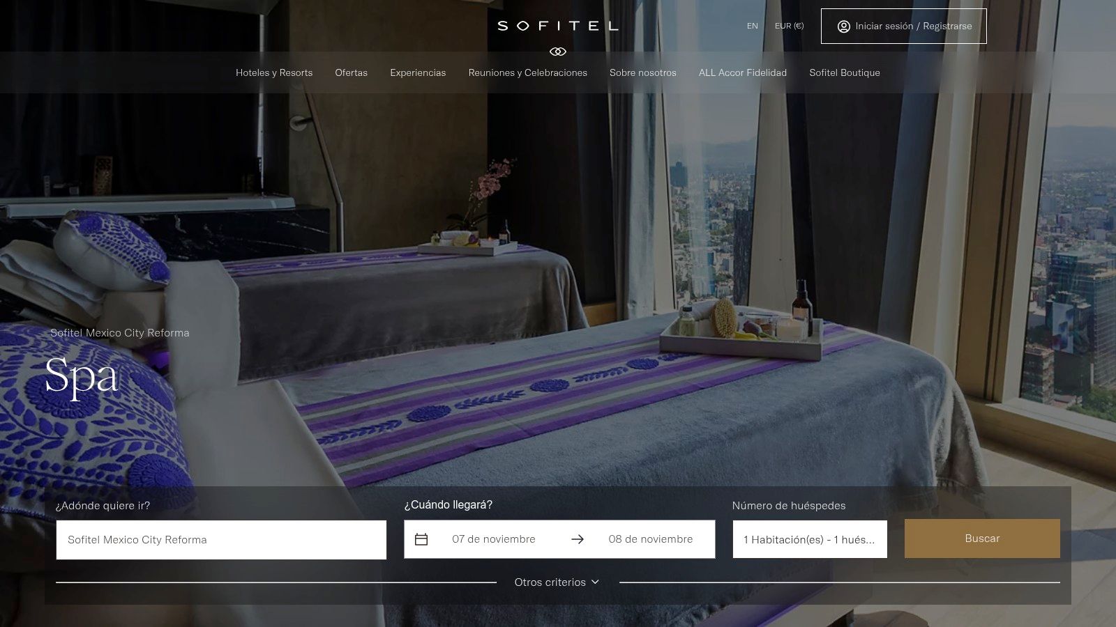 Sofitel Spa with L’Occitane – Sofitel Mexico City Reforma
