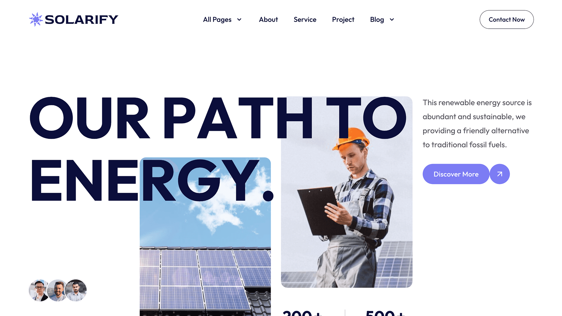 Solarify Framer template