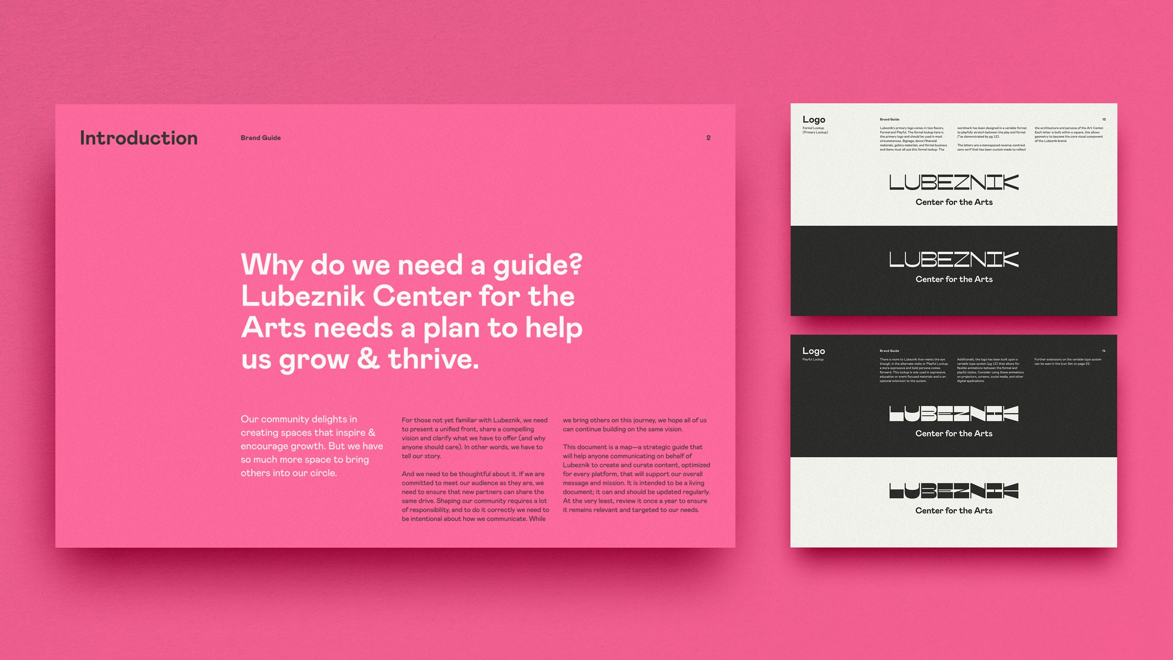 Brand guidelines logo demonstrations and introduction.