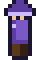 A villager walking