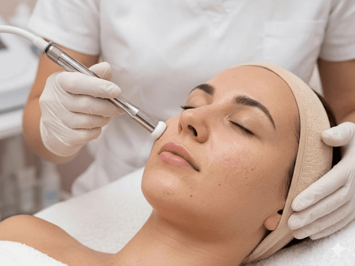 Mikrodermabrāzijas procedūra ādas tekstūras uzlabošanai