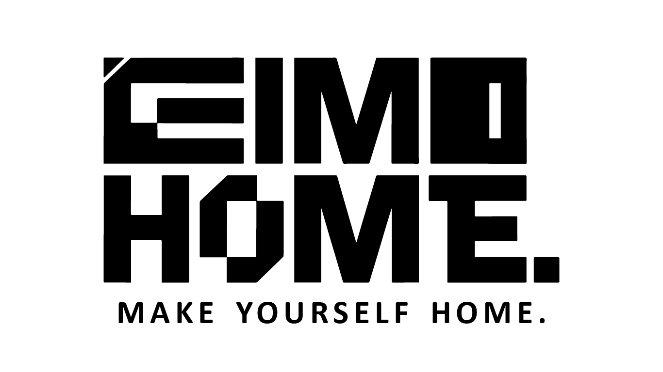 EIMOHOME 品牌 LOGO｜標準字設計｜黑白視覺呈現