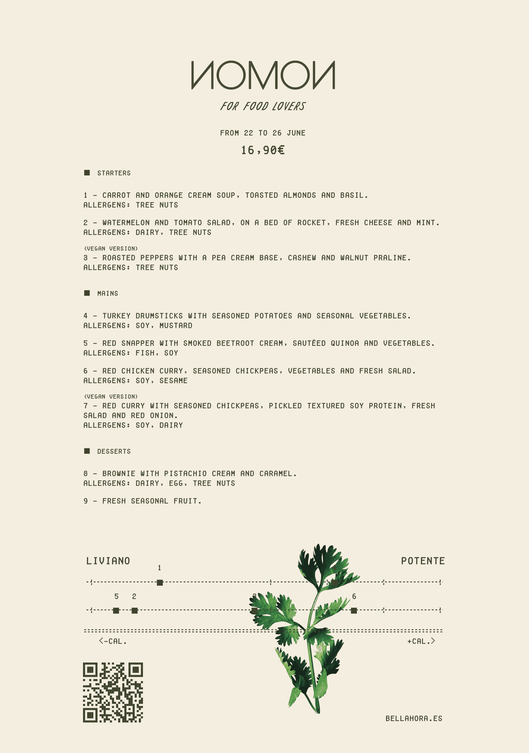 Menu Semanal
