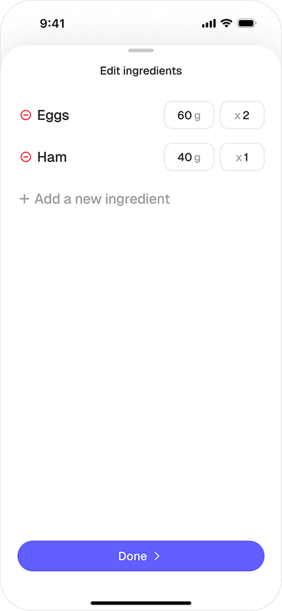 FoodOS mobile design