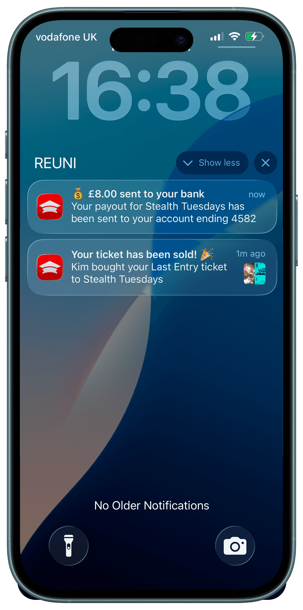Gold iPhone showing a habit tracker performance screen with journaling and meditation stats, including completion counts and 30-minute durations, on a clean white background.