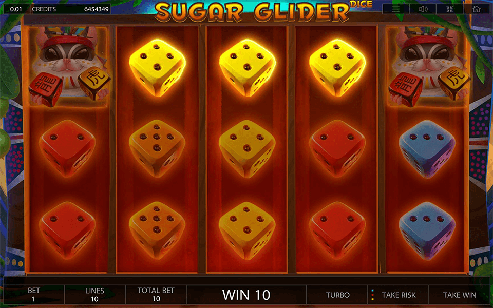 Sugar Glider Dice - capture officielle Endorphina