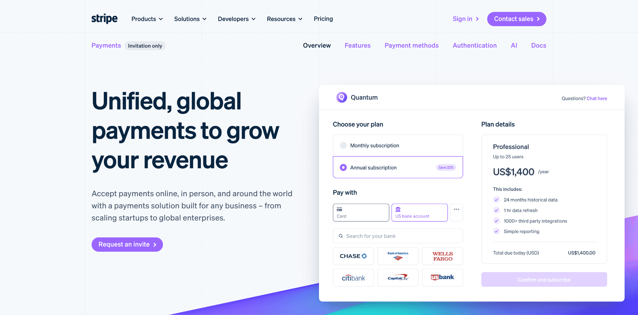 Best SaaS Landing Page Examples: Stripe