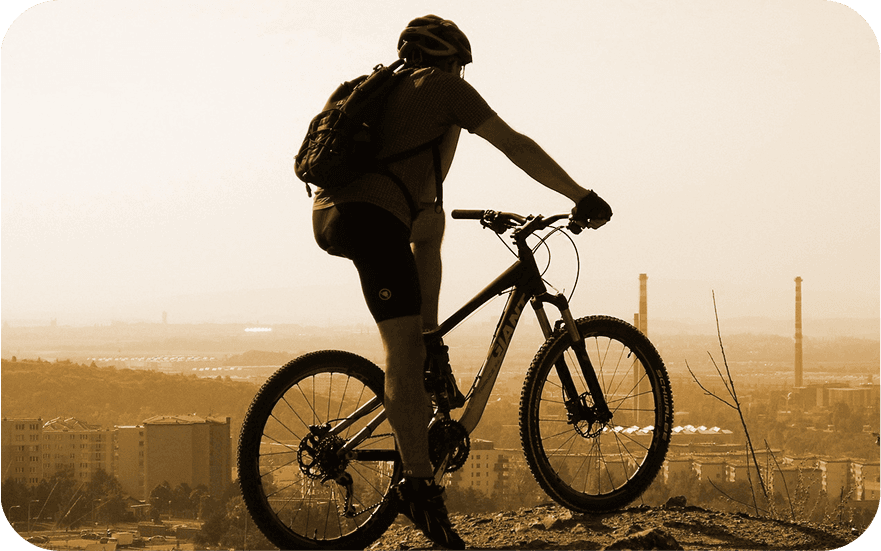 a bicyclist