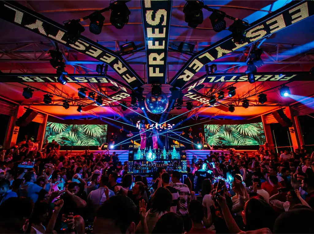 Freestyler nightclub Belgrade