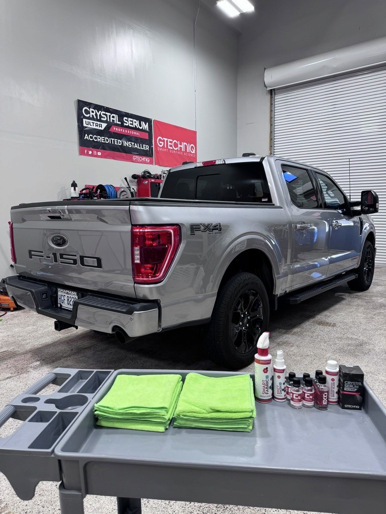 RV ceramic coating installation