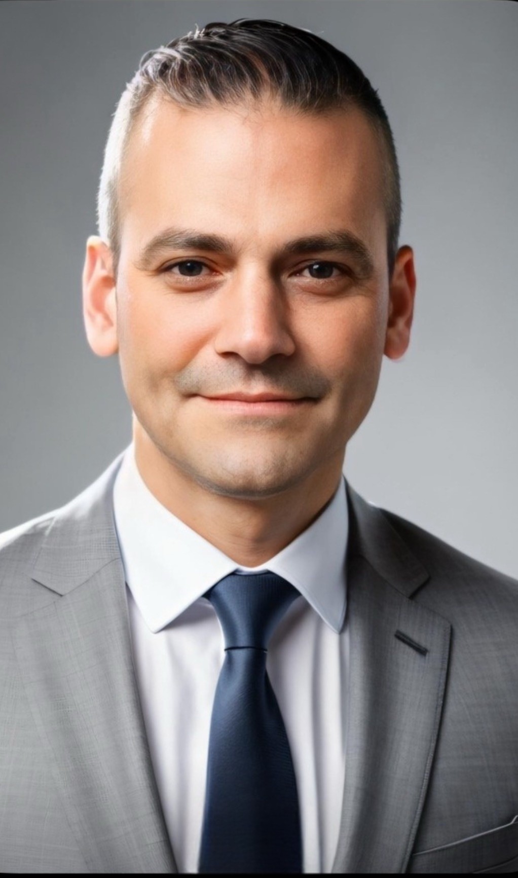 A headshot of the president of the company