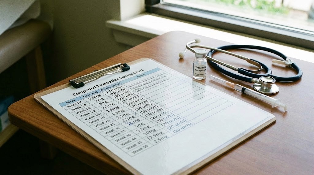 Compound tirzepatide dosing chart